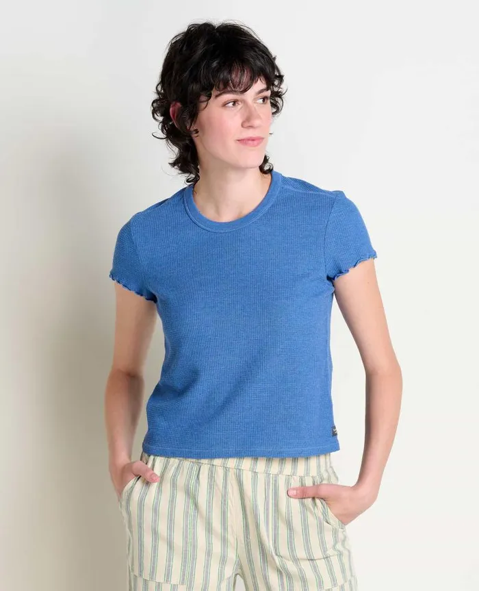 Women Shirts and Tops Toad and Co Foothill Baby Tee Cornflower