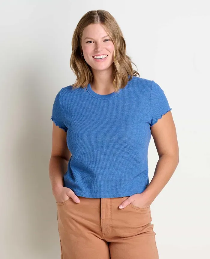 Women Shirts and Tops Toad and Co Foothill Baby Tee Cornflower