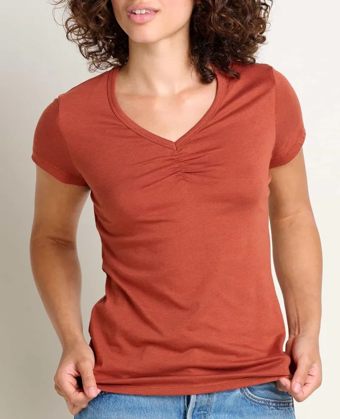 Women Shirts and Tops Toad and Co Rose Short Sleeve Tee Cinnamon