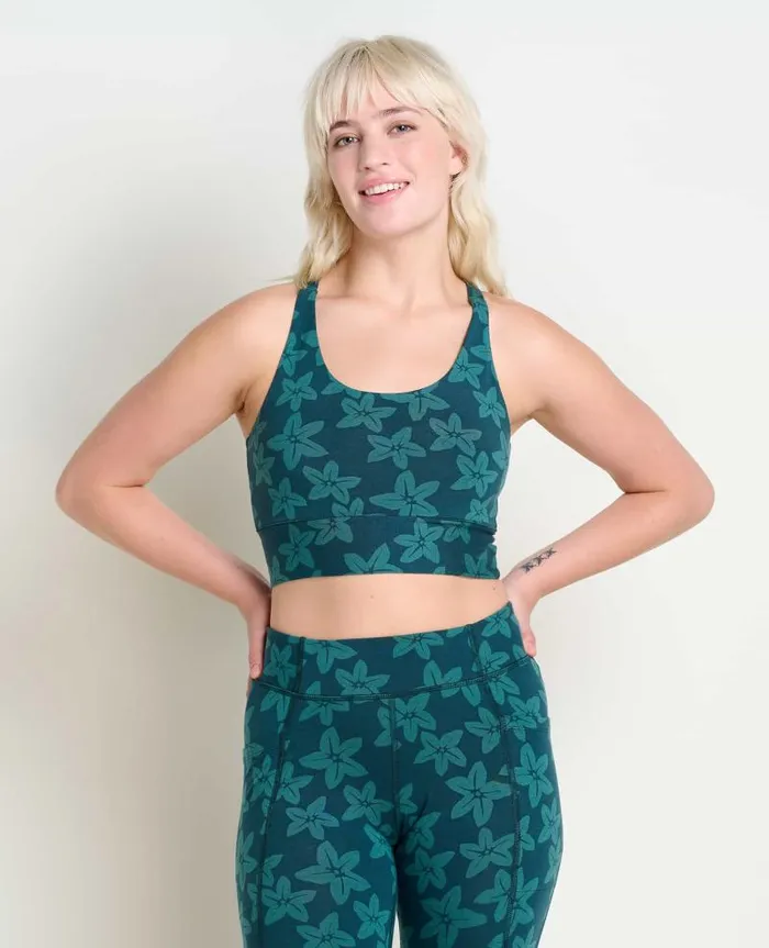 Women Shirts and Tops Toad and Co Terrane Longline Bralette Jasper Large Floral Print