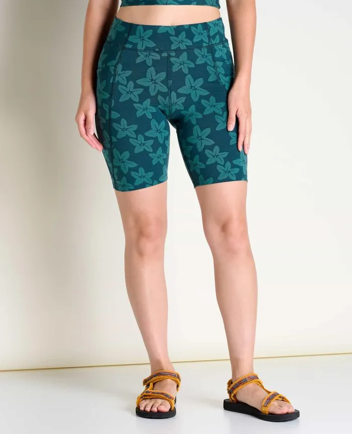 Women Shorts Toad and Co Terrane Bike Short Jasper Large Floral Print