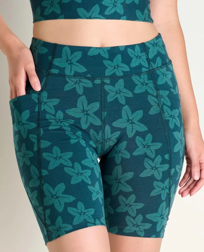 Women Shorts Toad and Co Terrane Bike Short Jasper Large Floral Print