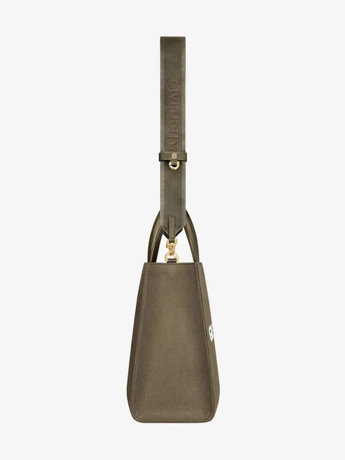 Women Shoulder Bags Givenchy Medium GTote Shopping Bag In Canvas Dark Khaki
