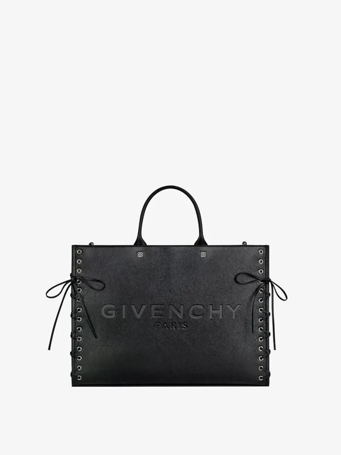 Women Shoulder Bags Givenchy Medium GTote Shopping Bag In Corset Style Leather Black Women Shoulder Bags Givenchy Medium GTote Shopping Bag In Corset Style Leather Black