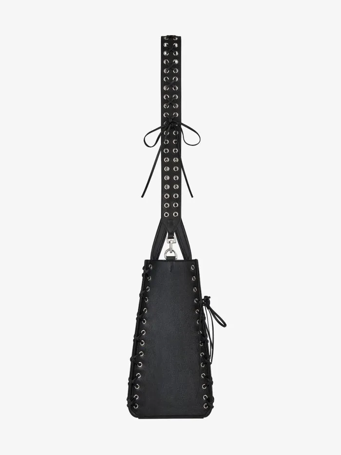 Women Shoulder Bags Givenchy Medium GTote Shopping Bag In Corset Style Leather Black