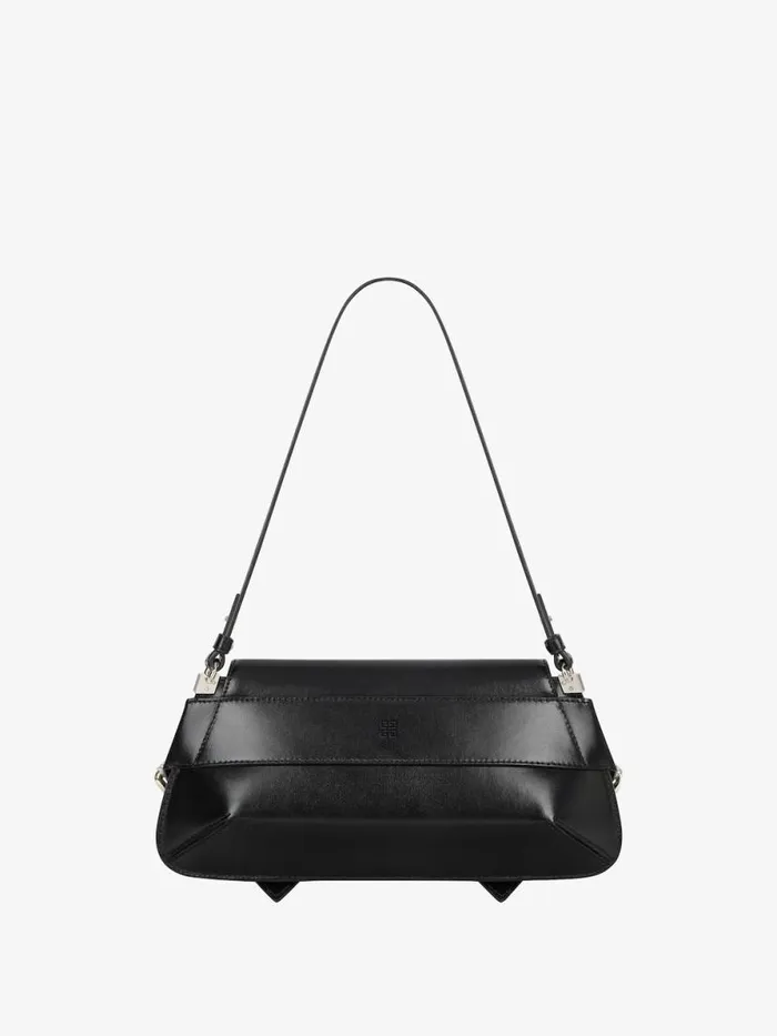 Women Shoulder Bags Givenchy Voyou Shoulder Flap Bag In Box Leather Black Women Shoulder Bags Givenchy Voyou Shoulder Flap Bag In Box Leather Black