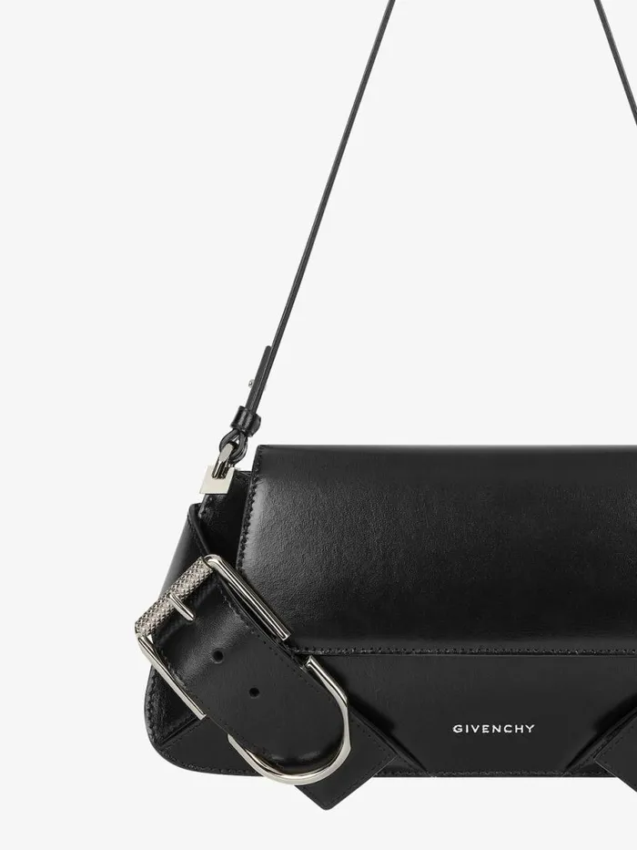 Women Shoulder Bags Givenchy Voyou Shoulder Flap Bag In Box Leather Black Women Shoulder Bags Givenchy Voyou Shoulder Flap Bag In Box Leather Black