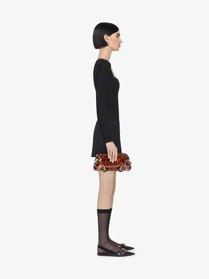 Women Shoulder Bags Givenchy Voyou Shoulder Flap Bag In Tortoiseshell Leather Blackbrown Women Shoulder Bags Givenchy Voyou Shoulder Flap Bag In Tortoiseshell Leather Blackbrown