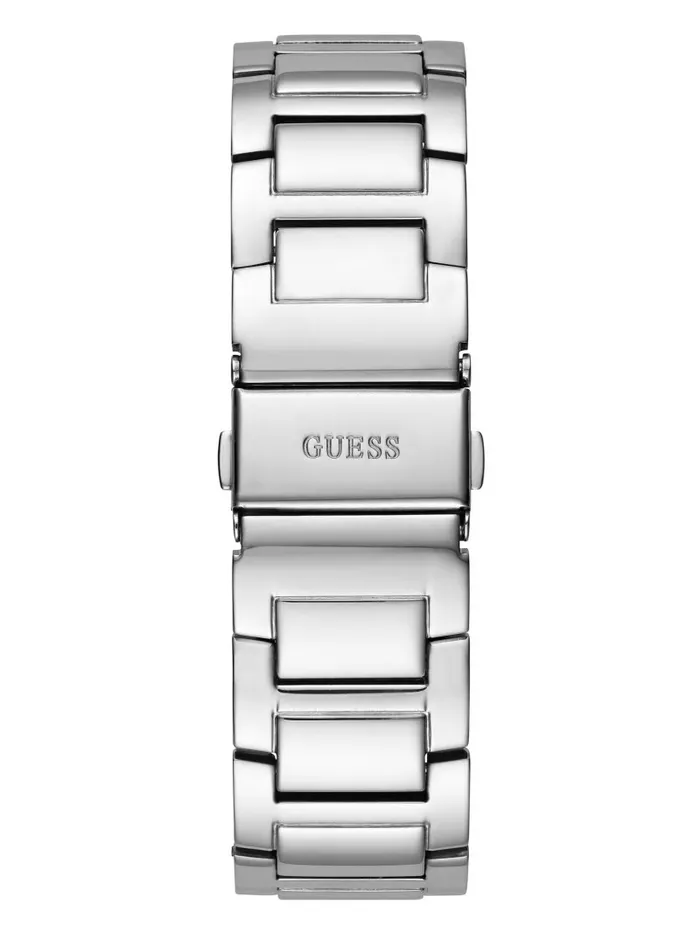 Women SilverTone Rhinestone CutThrough Watch Silver Watches GUESS Women SilverTone Rhinestone CutThrough Watch Silver Watches GUESS