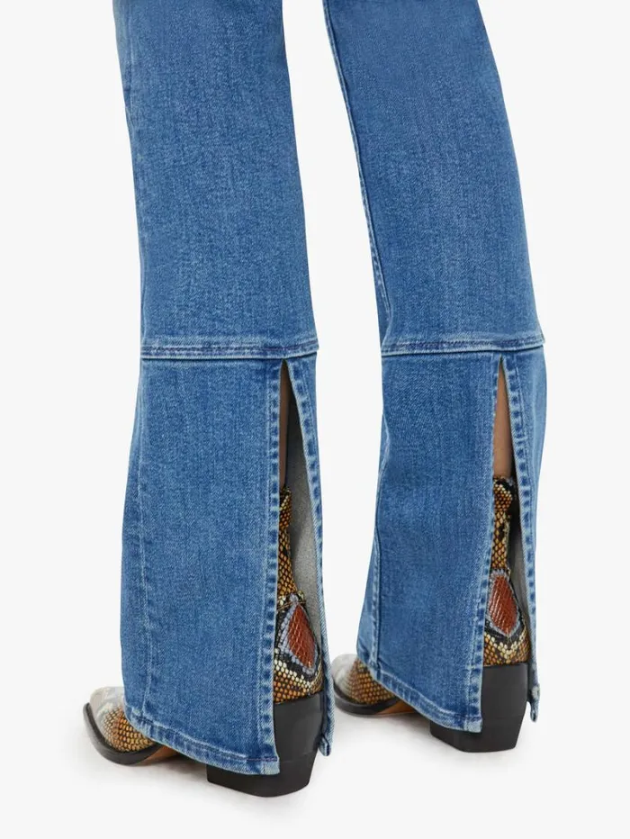 Women Skinny Mother Denim The Outlaw Wedge Heel Wash Monkey In The Middle