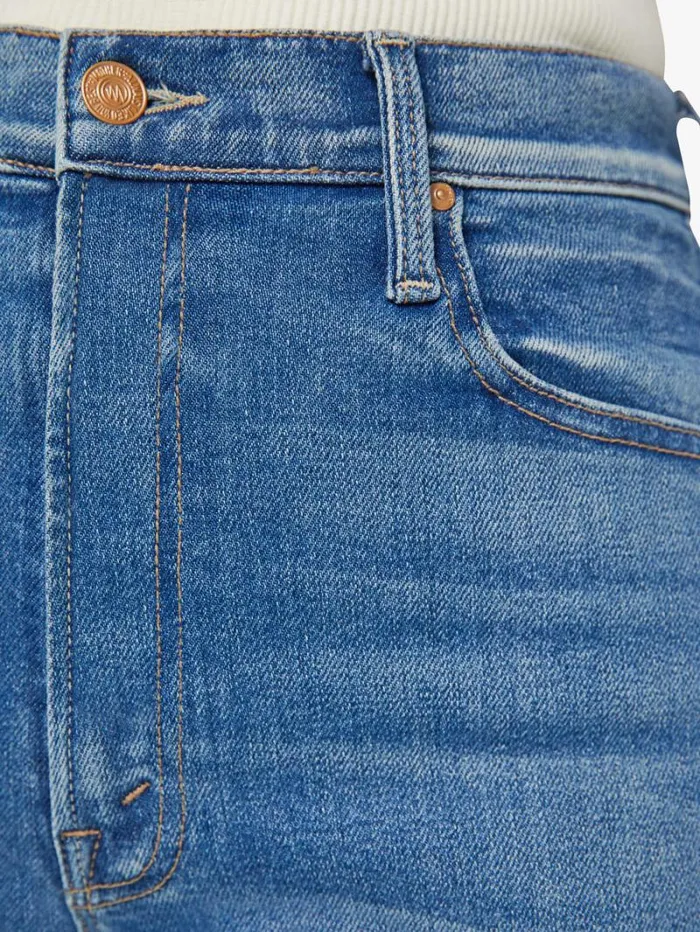 Women Skinny Mother Denim The Outlaw Wedge Heel Wash Monkey In The Middle