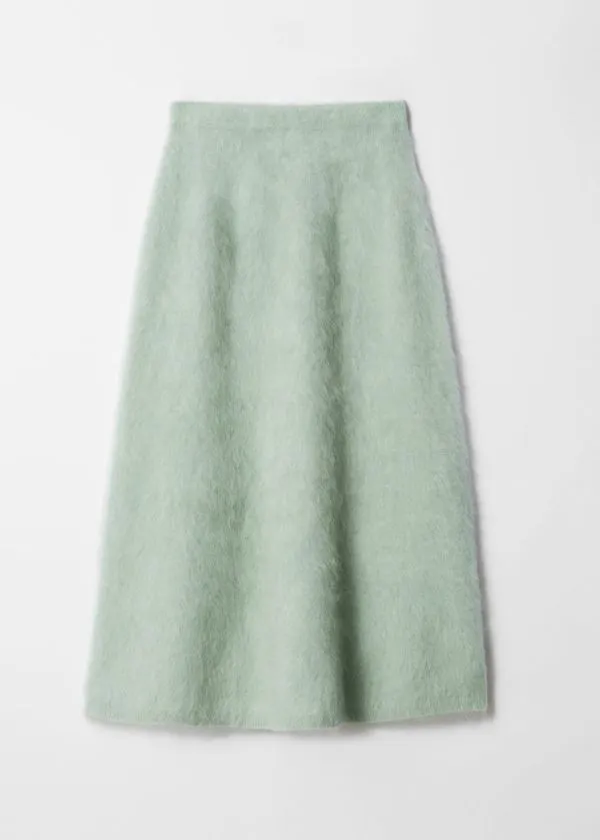 Women Skirts and Other Stories BrushedKnit ALine Maxi Skirt Green