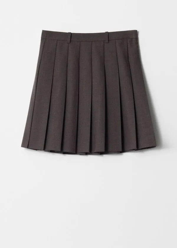 Women Skirts and Other Stories Pleated Mini Skirt Dark Grey Women Skirts and Other Stories Pleated Mini Skirt Dark Grey