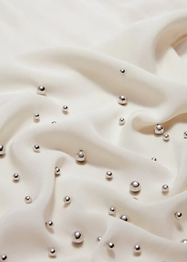 Women Skirts and Other Stories Studded Midi Skirt Ivory