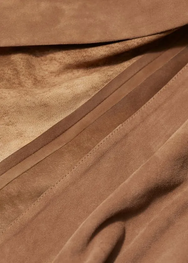 Women Skirts and Other Stories Suede Midi Skirt Brown