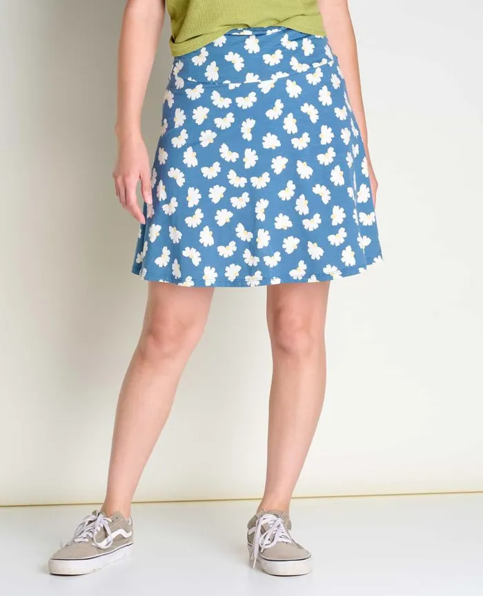 Women Skirts and Skorts Toad and Co Chaka Skirt Pacific Half Daisy Print