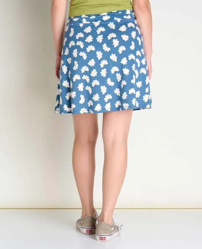 Women Skirts and Skorts Toad and Co Chaka Skirt Pacific Half Daisy Print