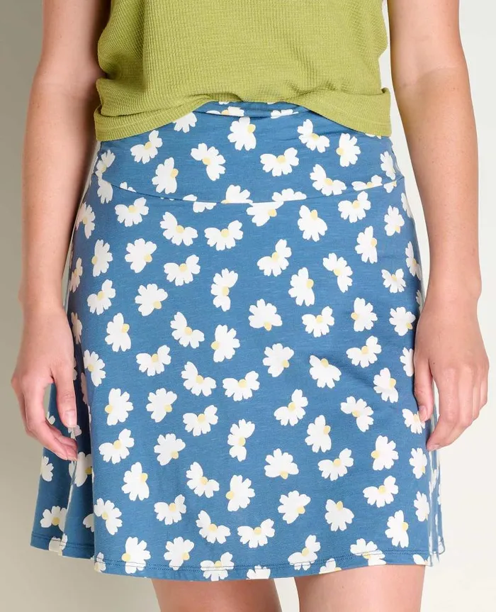 Women Skirts and Skorts Toad and Co Chaka Skirt Pacific Half Daisy Print