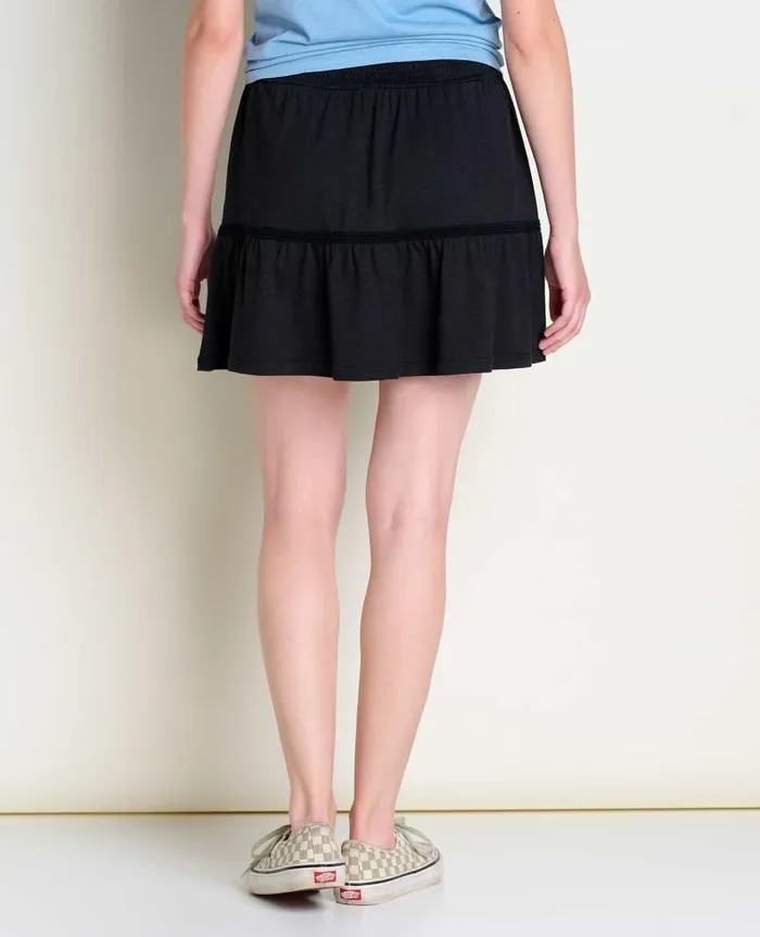 Women Skirts and Skorts Toad and Co Marigold Ruffle Skirt Black
