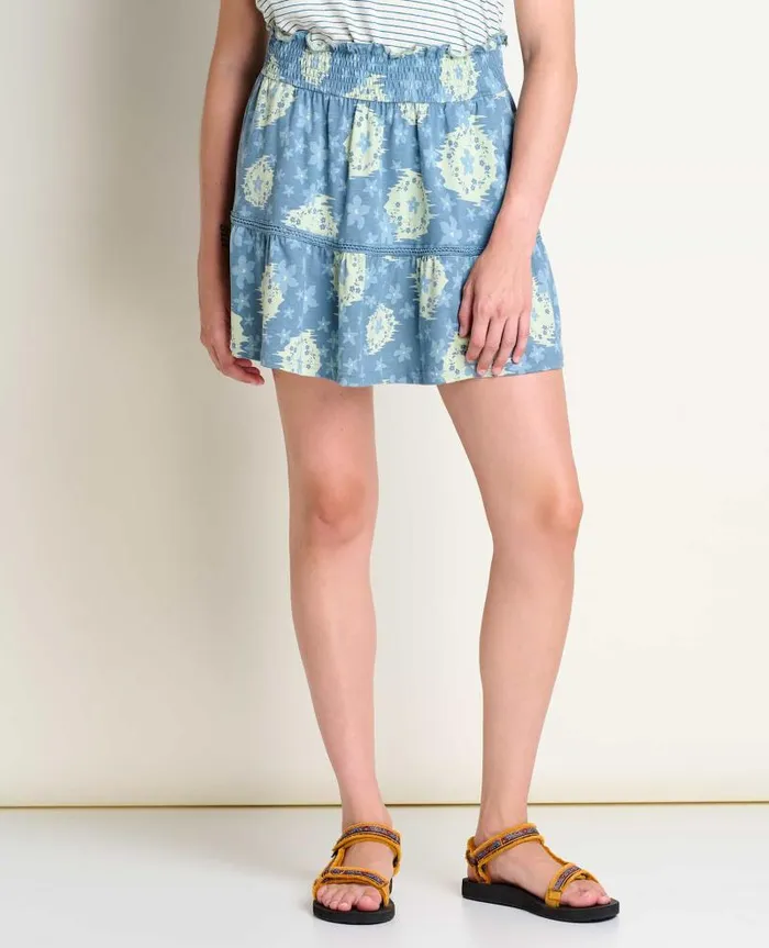 Women Skirts and Skorts Toad and Co Marigold Ruffle Skirt North Shore Speedy Print
