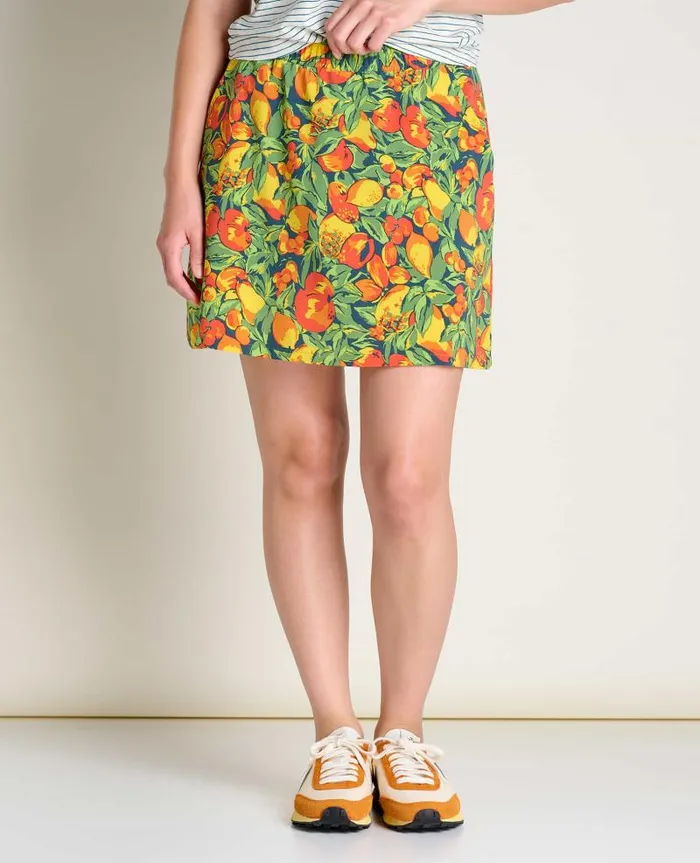 Women Skirts and Skorts Toad and Co Sunkissed Weekend Skort Midnight Fruit Print