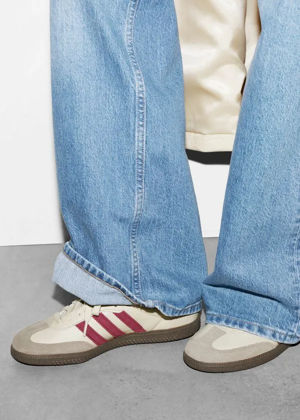 Women Sneakers and Other Stories Adidas Samba OG Sneakers Beigeandburgundy
