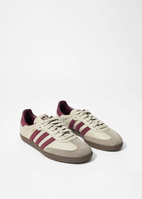 Women Sneakers and Other Stories Adidas Samba OG Sneakers Beigeandburgundy