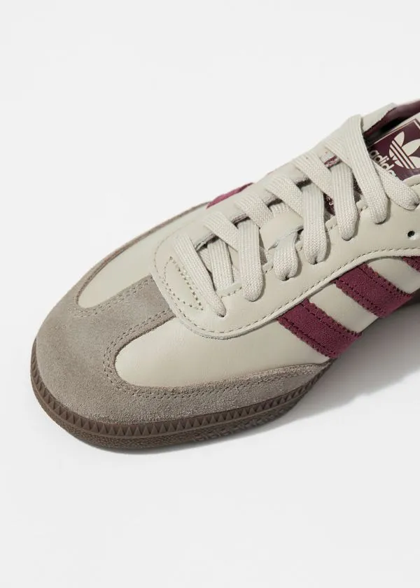 Women Sneakers and Other Stories Adidas Samba OG Sneakers Beigeandburgundy