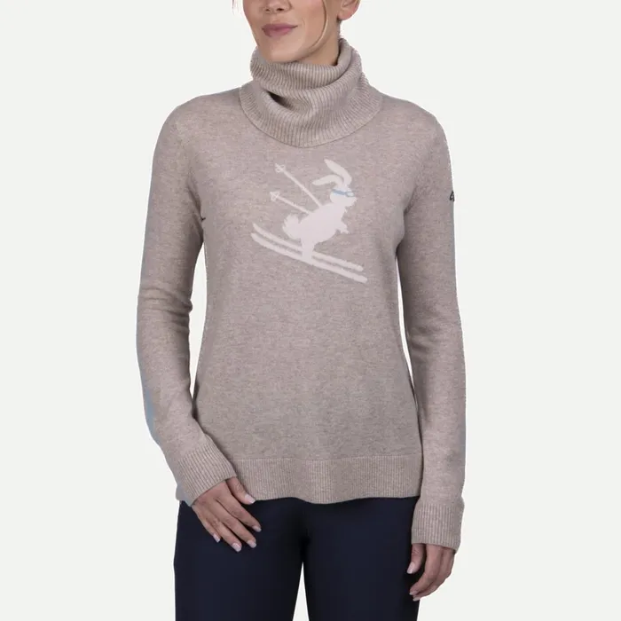 Women Snow Sweater 8211 Cashmere And Merino Blend Sweater Almondmist KJUS Midlayers and Sweaters Women Snow Sweater 8211 Cashmere And Merino Blend Sweater Almondmist KJUS Midlayers and Sweaters