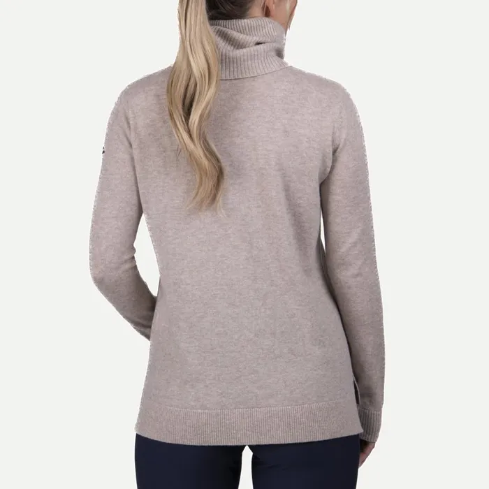 Women Snow Sweater 8211 Cashmere And Merino Blend Sweater Almondmist KJUS Midlayers and Sweaters