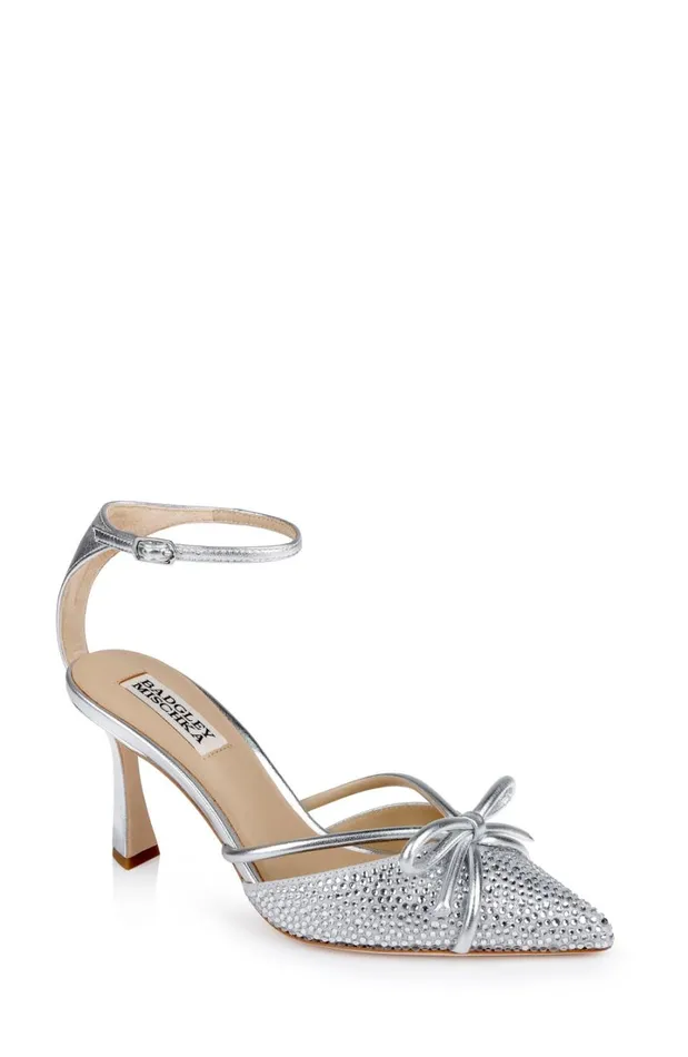 Women Stiletto Badgley Mischka Ann Pointed Toe Stiletto Heels Black