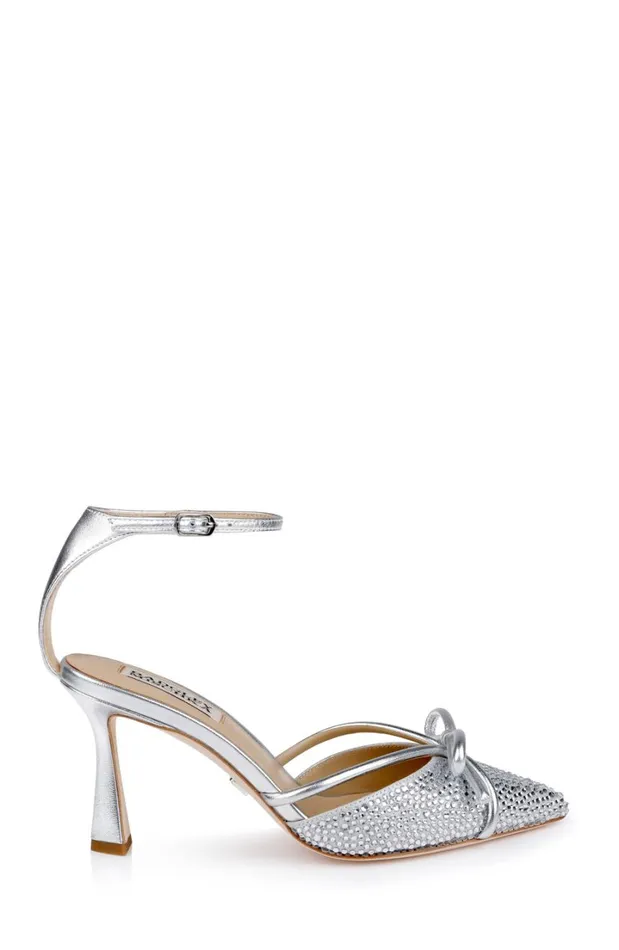 Women Stiletto Badgley Mischka Ann Pointed Toe Stiletto Heels Black