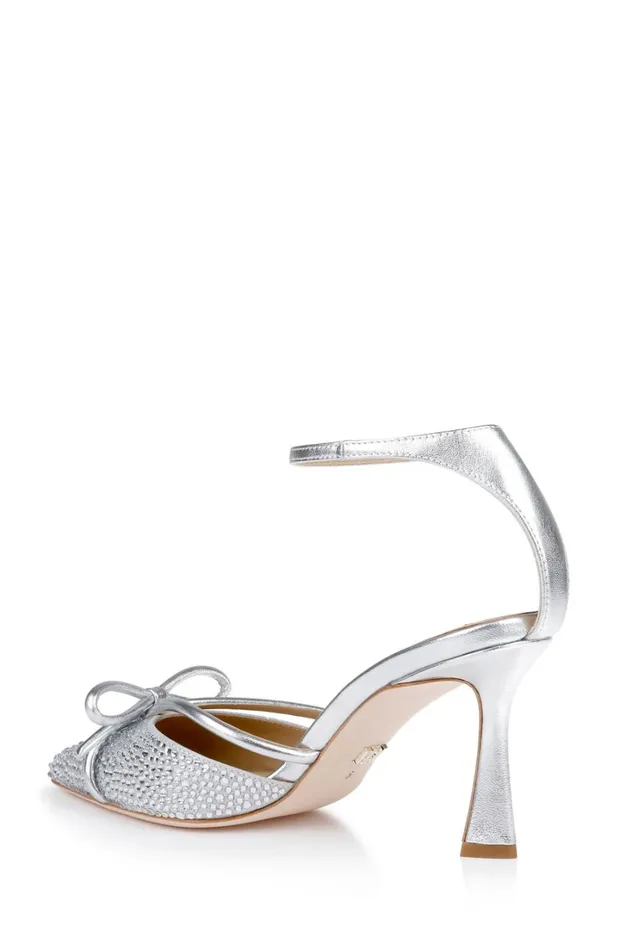 Women Stiletto Badgley Mischka Ann Pointed Toe Stiletto Heels Black