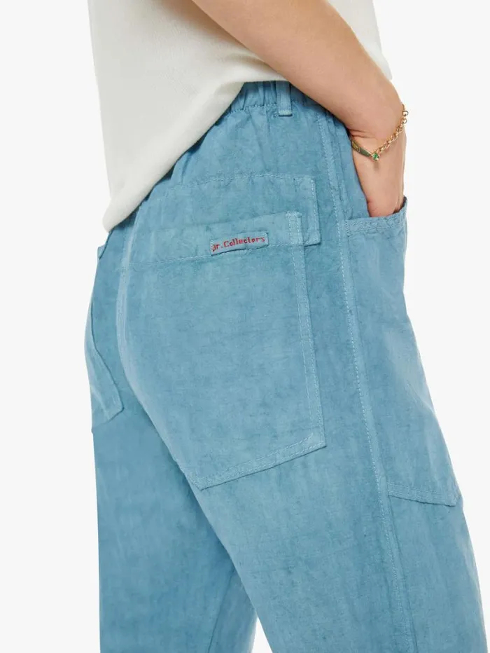 Women Straight Mother Denim P38 Pant Teal Women Straight Mother Denim P38 Pant Teal