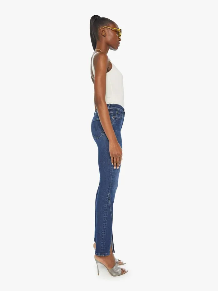 Women Straight Mother Denim The Rascal Sliced Up Sneak Wash Mind Games Women Straight Mother Denim The Rascal Sliced Up Sneak Wash Mind Games