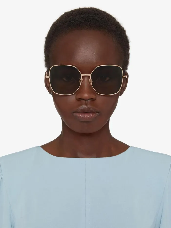 Women Sunglasses Givenchy GV Speed Sunglasses In Metal Browngolden