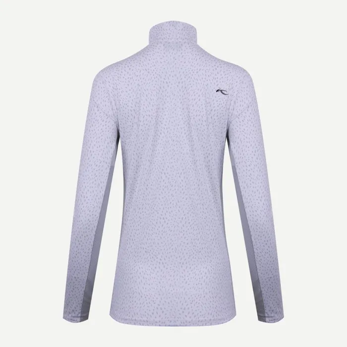 Women Sunshine Printed HalfZip Whitealloy KJUS Midlayers and Sweaters