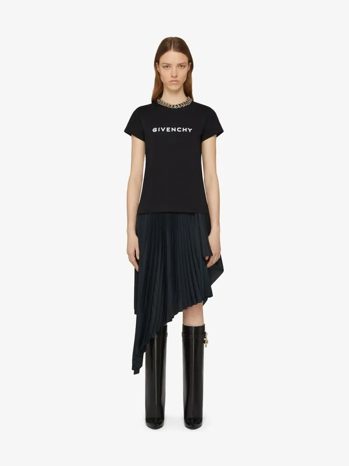 Women TShirts Givenchy GIVENCHY 4G Tshirt In Cotton Black
