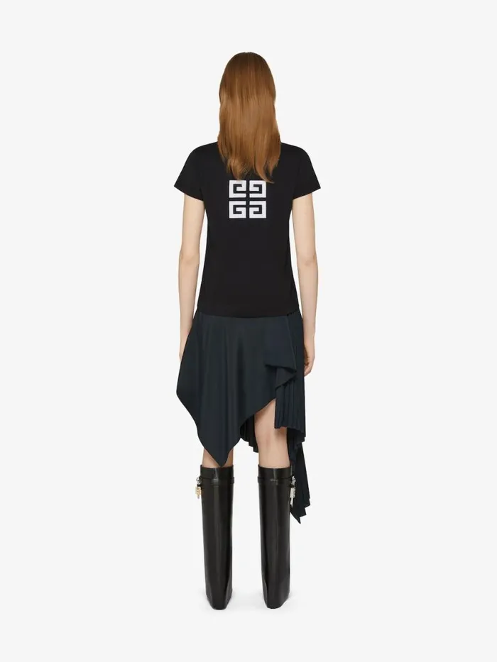 Women TShirts Givenchy GIVENCHY 4G Tshirt In Cotton Black