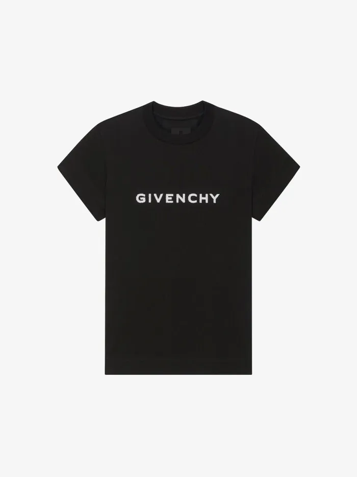 Women TShirts Givenchy GIVENCHY 4G Tshirt In Cotton Black