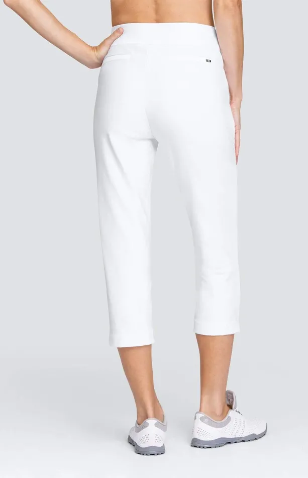 Women Tail Activewear Capris Allure 22034 Capri Chalk White