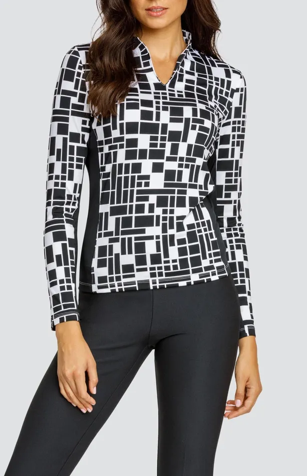 Women Tail Activewear Long Sleeve Faris Top Tetra Geo