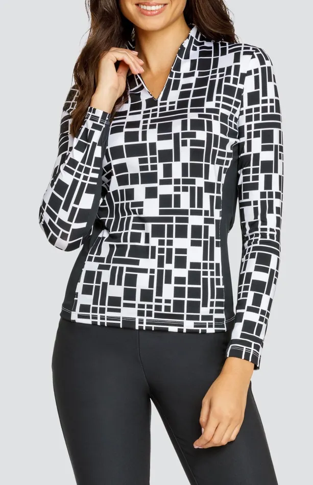 Women Tail Activewear Long Sleeve Faris Top Tetra Geo