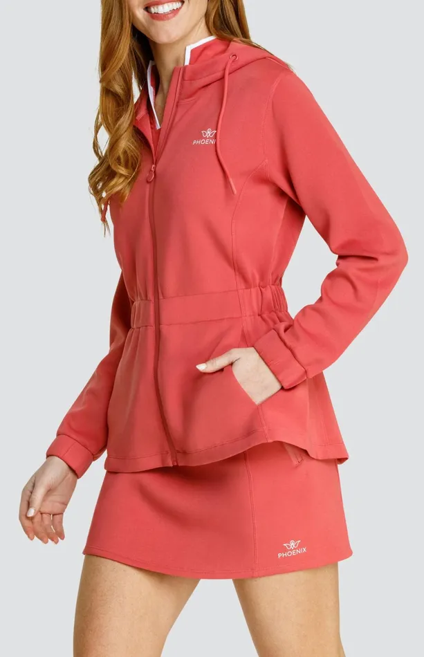 Women Tail Activewear Robyn Hooded Jacket Cherry Rose