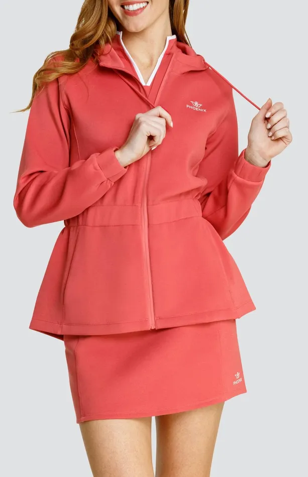 Women Tail Activewear Robyn Hooded Jacket Cherry Rose