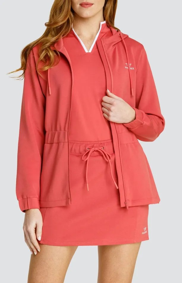 Women Tail Activewear Robyn Hooded Jacket Cherry Rose