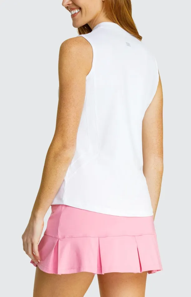 Women Tail Activewear Sleeveless Cozetta Top Chalk White