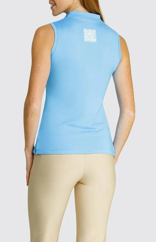 Women Tail Activewear Sleeveless Orly Top Azure Blue