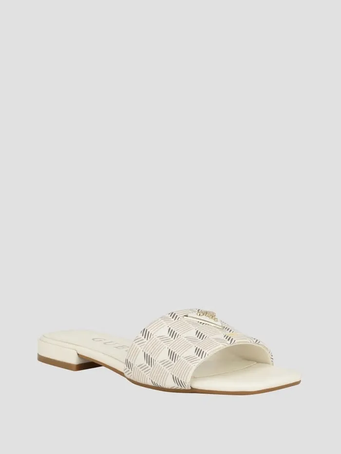 Women Tamed Triangle Sandals Ivory 150 Sandals GUESS