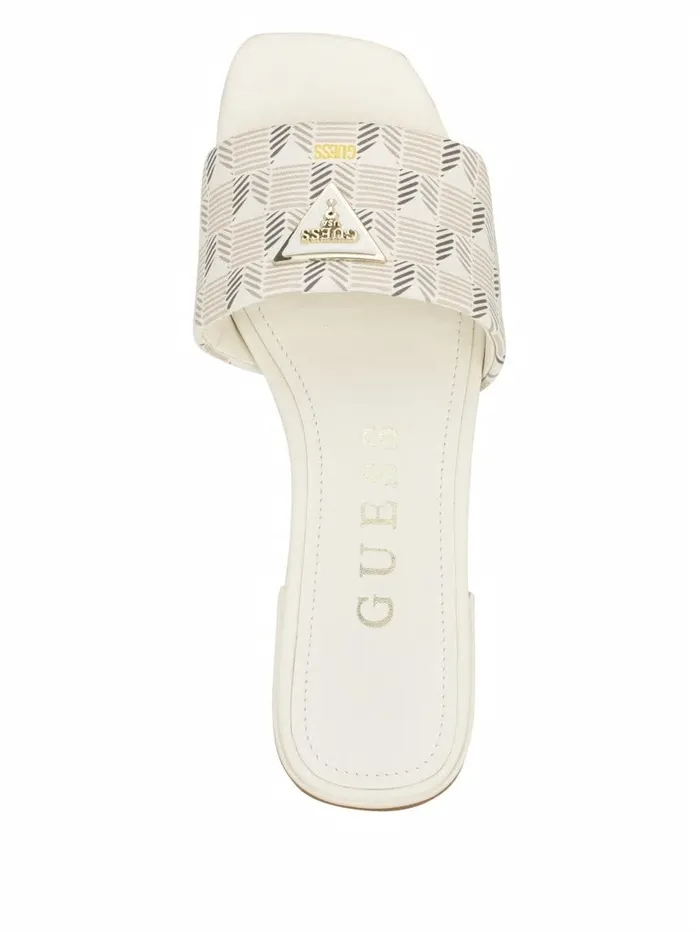 Women Tamed Triangle Sandals Ivory 150 Sandals GUESS